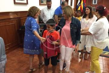 Acogida de Telde a nueve menores saharauis (Foto TA)