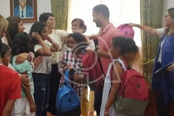 Acogida de Telde a nueve menores saharauis (Foto TA)