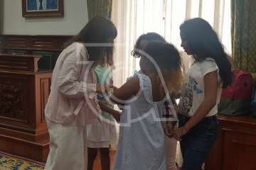 Acogida de Telde a nueve menores saharauis (Foto TA)