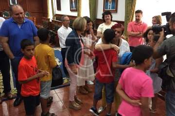 Acogida de Telde a nueve menores saharauis (Foto TA)