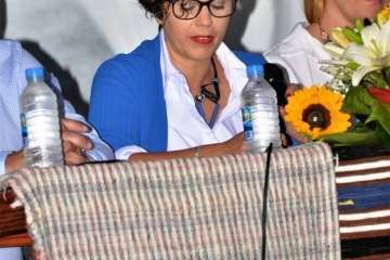 Pregón y reconocimiento a reporteros gráficos en Lomo Cementerio (Foto Isabel Quintana y TF)