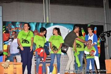 Pregón y reconocimiento a reporteros gráficos en Lomo Cementerio (Foto Isabel Quintana y TF)