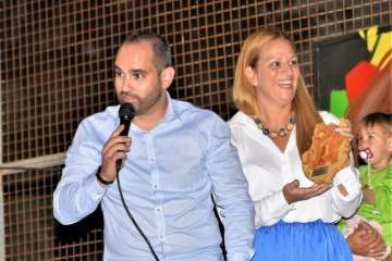 Pregón y reconocimiento a reporteros gráficos en Lomo Cementerio (Foto Isabel Quintana y TF)