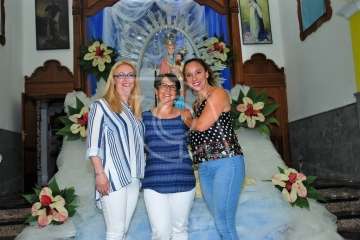 La Virgen de las Nieves estrena himno en el 75 aniversario de la Parroquia de Lomo Magullo (Foto TA)