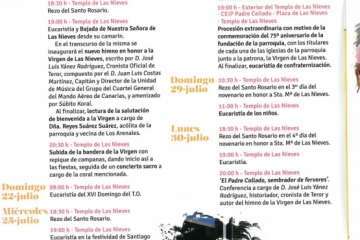 Programa de las fiestas de Lomo Magullo (Foto TA)