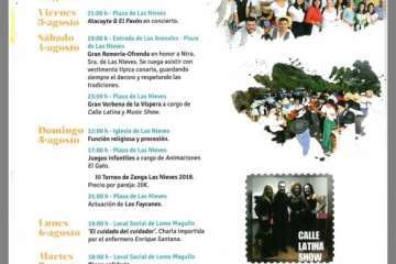 Programa de las fiestas de Lomo Magullo (Foto TA)