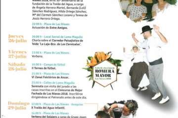 Programa de las fiestas de Lomo Magullo (Foto TA)