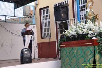El Valle de los Nueve Bajo procesiona a su patrona (Foto TF)