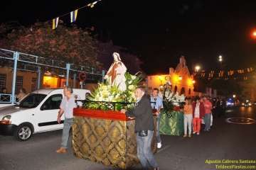 El Valle de los Nueve Bajo procesiona a su patrona (Foto TF)