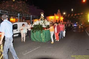 El Valle de los Nueve Bajo procesiona a su patrona (Foto TF)