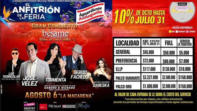 Cartel del espectáculo música (Foto TA)