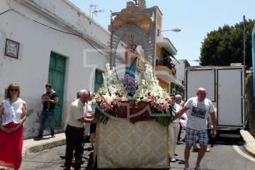Telde rinde honores a su alcaldesa perpetua (Foto Miguel Florido)