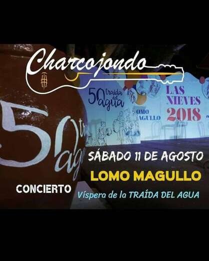 Cartel del concierto de Charcojondo en Lomo Magullo (Foto TA)