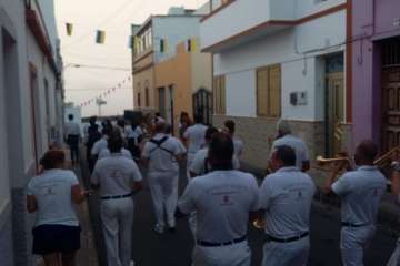 Diana floreada por las calles de Lomo Magullo y Valle de los Nueve (Foto TA)