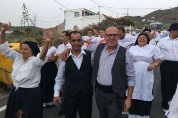 Diana floreada por las calles de Lomo Magullo y Valle de los Nueve (Foto TA)