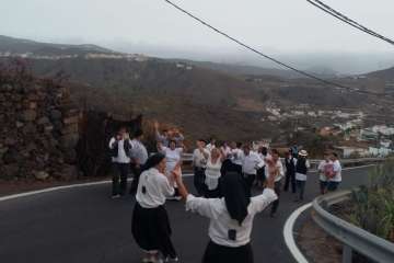 Diana floreada por las calles de Lomo Magullo y Valle de los Nueve (Foto TA)