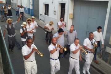 Diana floreada por las calles de Lomo Magullo y Valle de los Nueve (Foto TA)