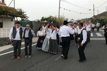 Diana floreada por las calles de Lomo Magullo y Valle de los Nueve (Foto TA)