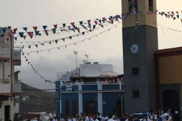 Diana floreada por las calles de Lomo Magullo y Valle de los Nueve (Foto TA)