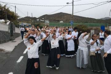 Diana floreada por las calles de Lomo Magullo y Valle de los Nueve (Foto TA)