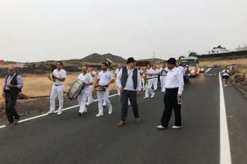 Diana floreada por las calles de Lomo Magullo y Valle de los Nueve (Foto TA)