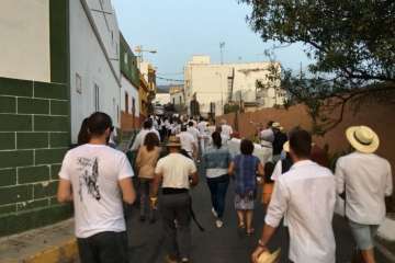 Diana floreada por las calles de Lomo Magullo y Valle de los Nueve (Foto TA)