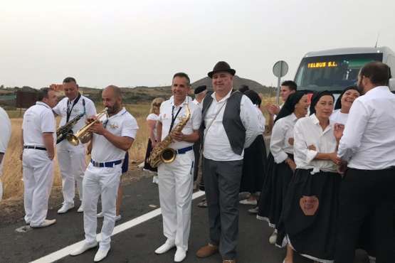 Diana floreada por las calles de Lomo Magullo y Valle de los Nueve (Foto TA)