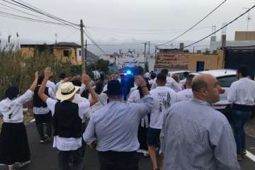 Diana floreada por las calles de Lomo Magullo y Valle de los Nueve (Foto TA)