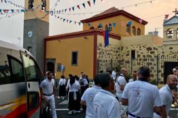 Diana floreada por las calles de Lomo Magullo y Valle de los Nueve (Foto TA)