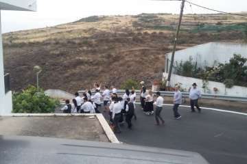 Diana floreada por las calles de Lomo Magullo y Valle de los Nueve (Foto TA)