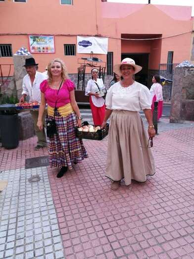 Momento de la ofrenda en la plaza pública (Foto TA)