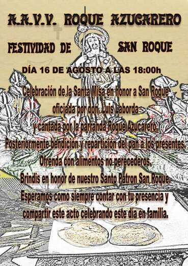 Cartel de la ofrenda (Foto TA)