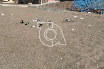 Melenara amanece sucia y maloliente (Foto TA)