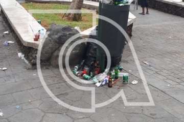 Melenara amanece sucia y maloliente (Foto TA)