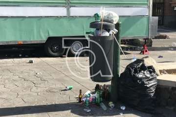 Melenara amanece sucia y maloliente (Foto TA)