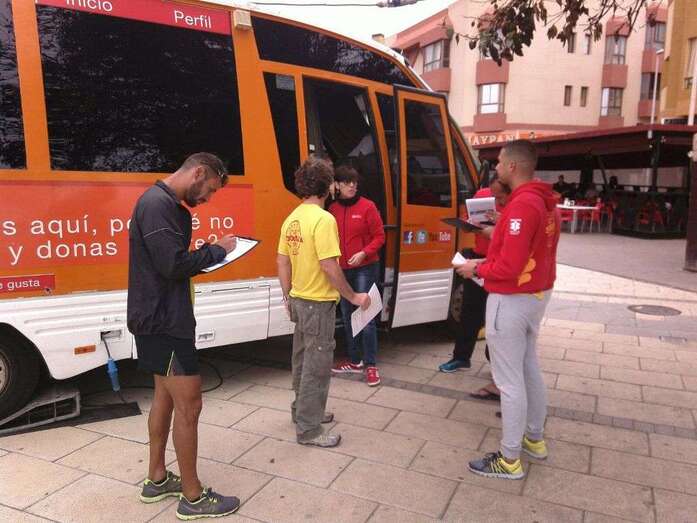 Imagen de una donación de sangre en La Garita (Foto TA)