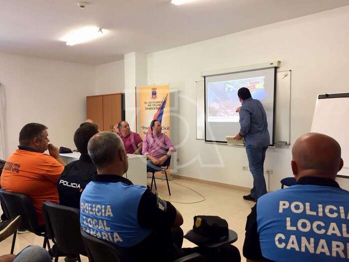 Reunión de la Junta de Seguridad Local para los fuegos de Melenara