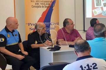 Reunión de la Junta de Seguridad Local para fijar el dispositivo para los fuegos de Melenara (Foto TA)