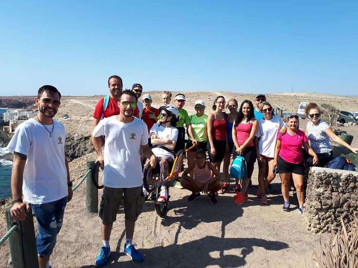 Los participantes en la zona de Tufia (Foto TA)