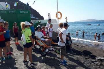 Senderismo sin barreras por la costa de Telde (Foto TA)