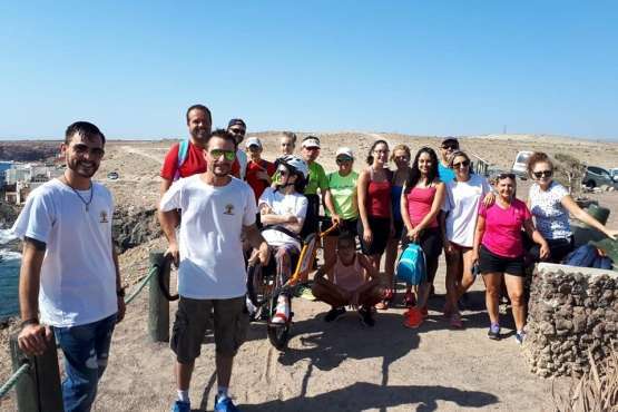 Senderismo sin barreras por la costa de Telde (Foto TA)