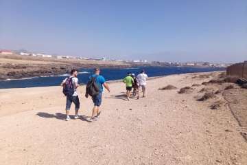 Senderismo sin barreras por la costa de Telde (Foto TA)