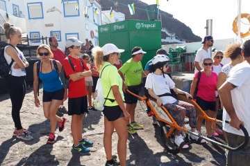 Senderismo sin barreras por la costa de Telde (Foto TA)