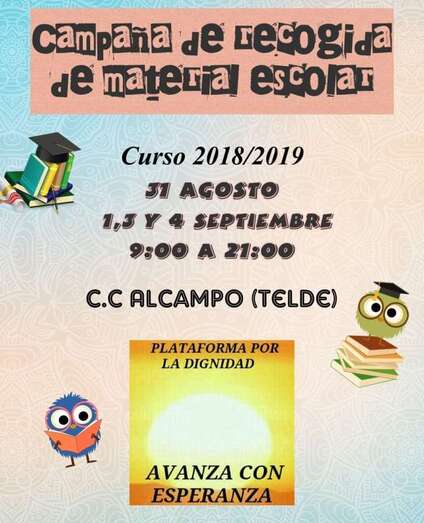 Cartel de la campaña (Foto TA)