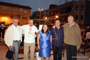 Izado de la bandera canaria y pregón de las fiestas de La Garita 2018 (Foto Antonio Alí)