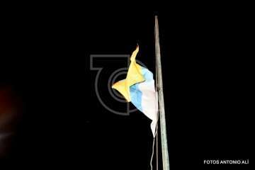 Izado de la bandera canaria y pregón de las fiestas de La Garita 2018 (Foto Antonio Alí)