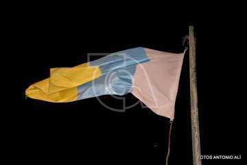 Izado de la bandera canaria y pregón de las fiestas de La Garita 2018 (Foto Antonio Alí)