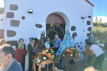 Bajada de los patronos y pregón en Cazadores (Foto TA)