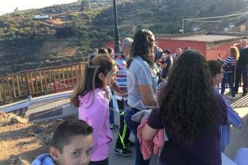 Bajada de los patronos y pregón en Cazadores (Foto TA)