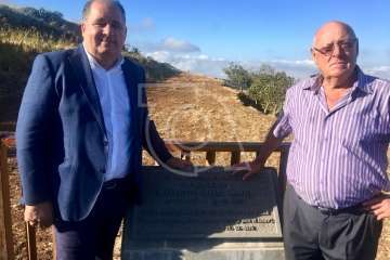 Bajada de los patronos y pregón en Cazadores (Foto TA)